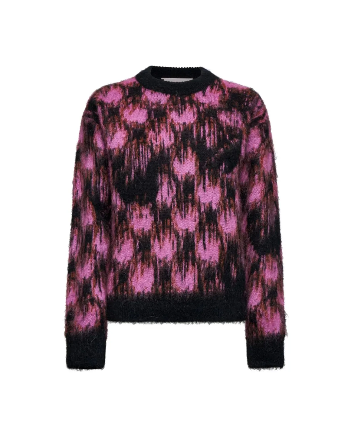 Printed sweater with a gradient pattern