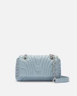 Quilted shoulder bag with chain