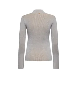 Ribbed turtleneck sweater