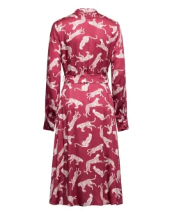 Shirt dress with matching belt