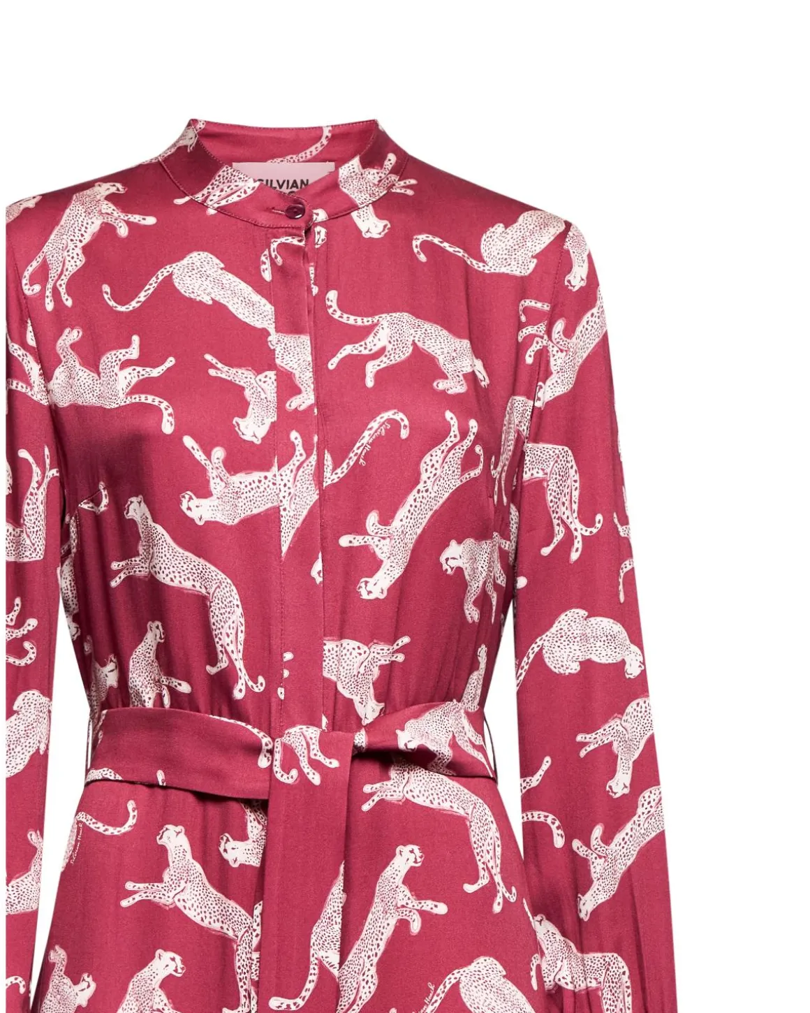 Shirt dress with matching belt