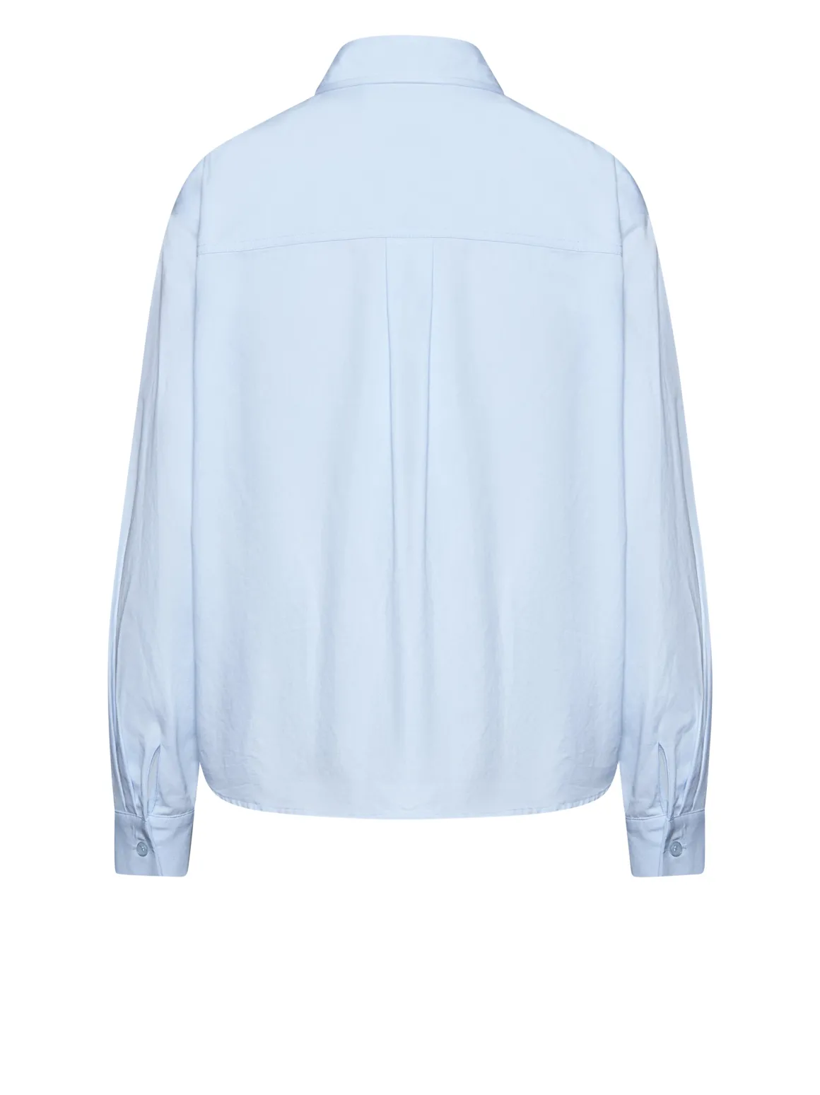 Shirt with calligraphic embroidery