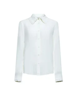 Shirt with decorated collar