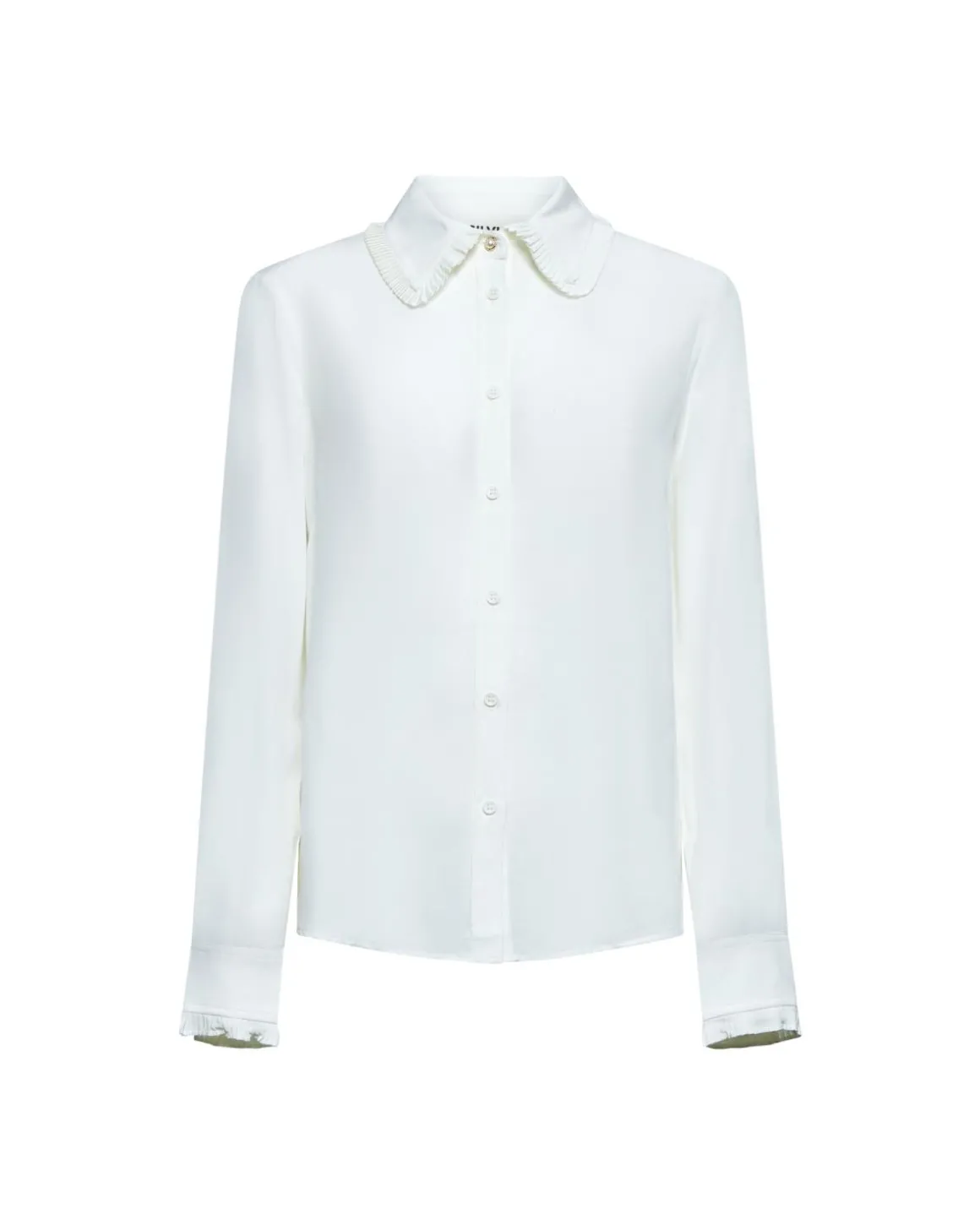 Shirt with decorated collar
