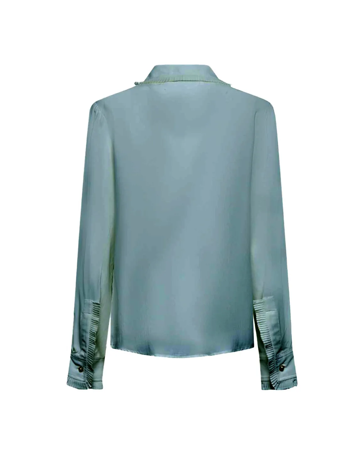 Shirt with decorated collar