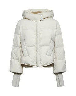Short down jacket with high collar