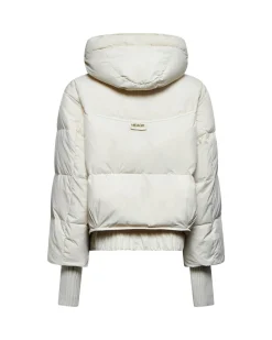 Short down jacket with high collar