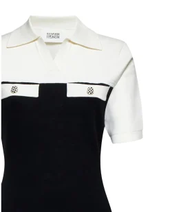 Short dress with contrasting details