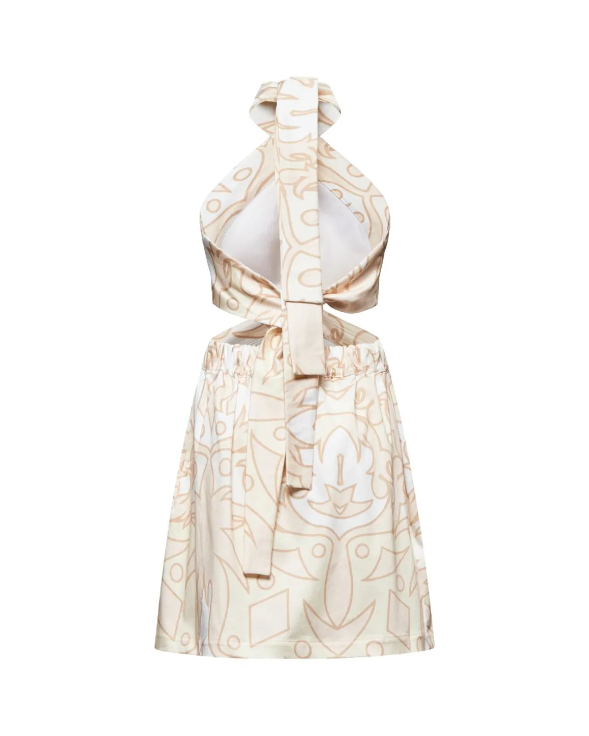 Short dress with cross detail