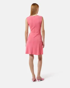 Short dress with draped knot