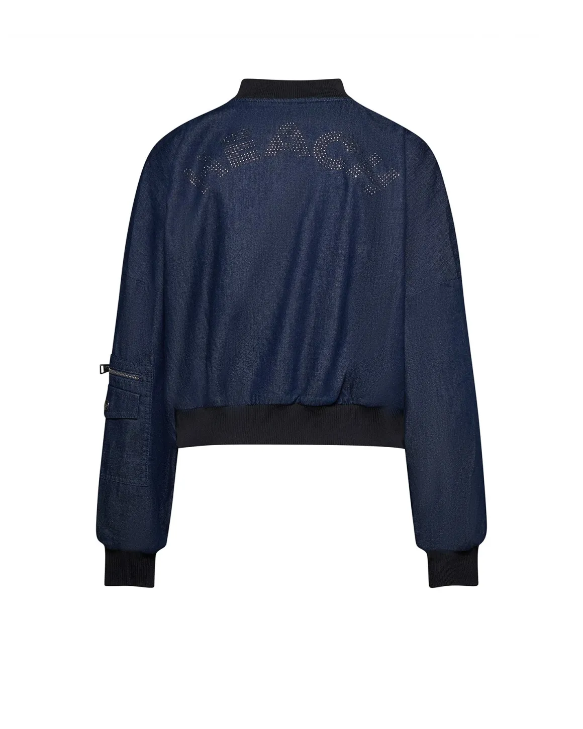 Short jacket with front closure with a contemporary character