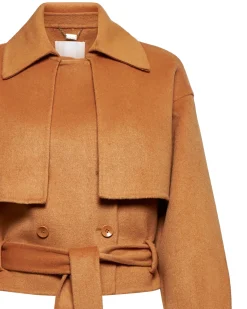 Short jacket with knotted belt