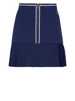 Short skirt with contrasting detail and flounce