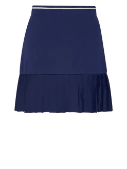 Short skirt with contrasting detail and flounce