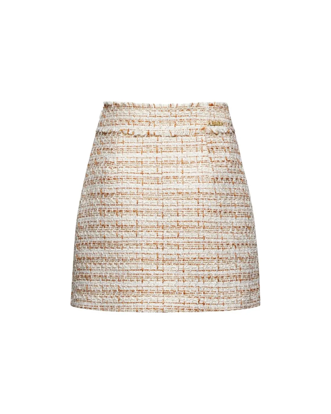Short skirt with decorative buttons