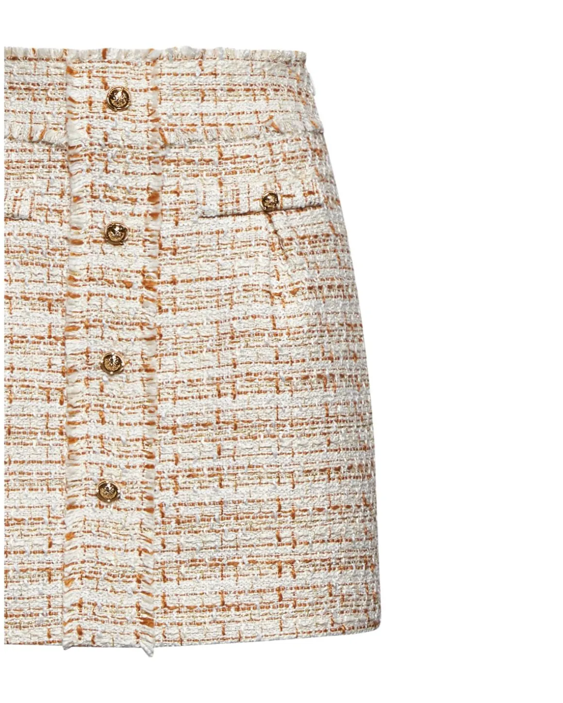Short skirt with decorative buttons