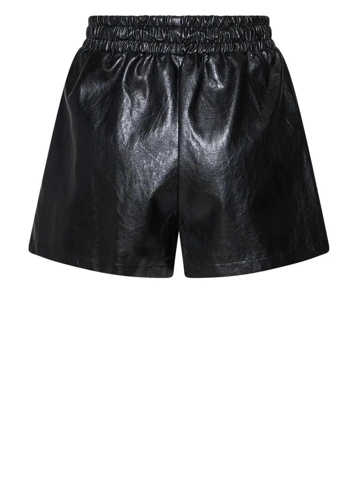 Shorts with shiny finish and elasticated waist