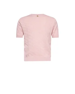 Short-sleeved shirt with decorative workmanship