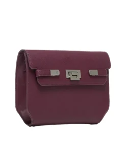 Shoulder bag with flap and snap closure