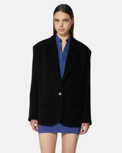 Single -breasted oversize blazer