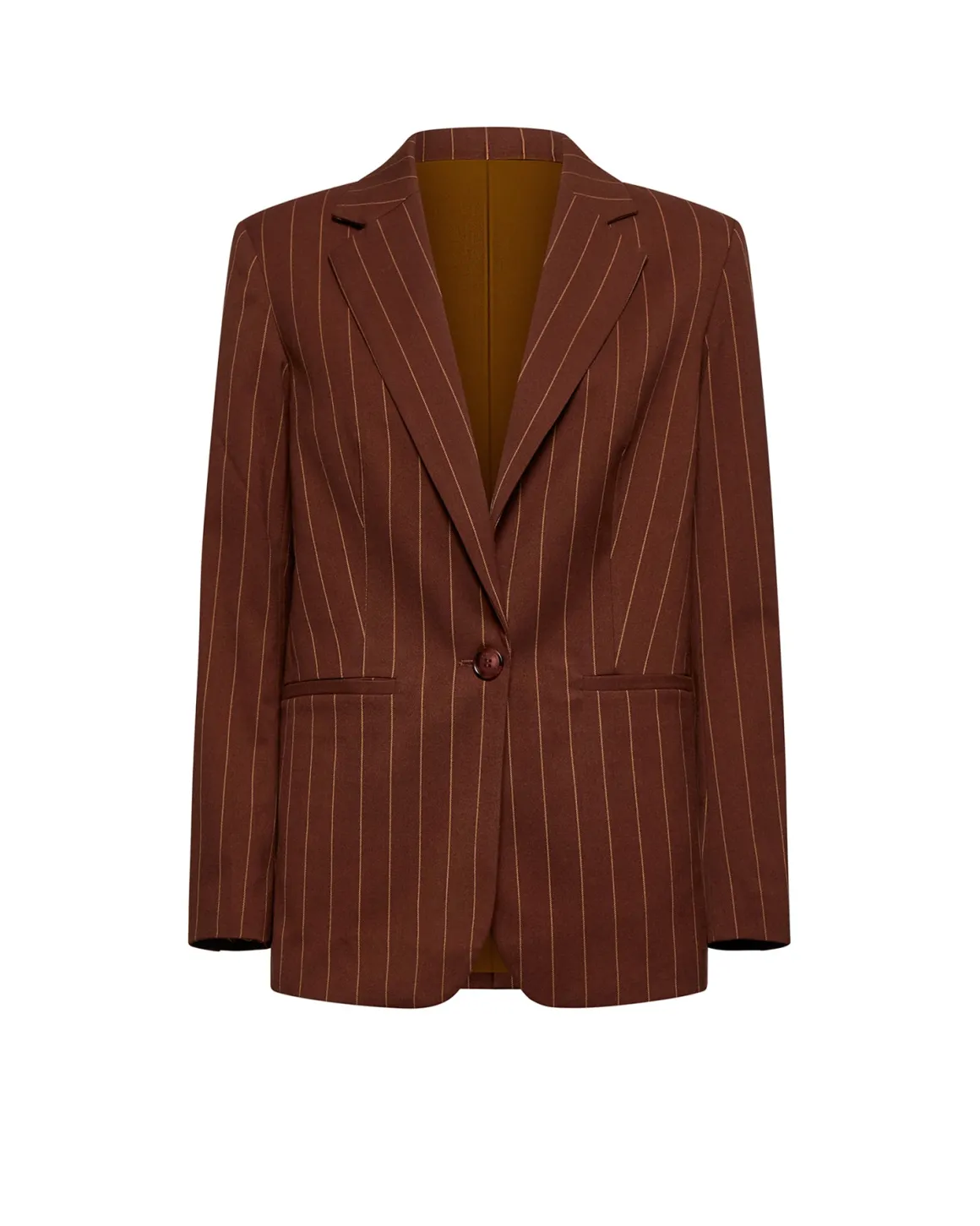 Single-breasted pinstripe blazer