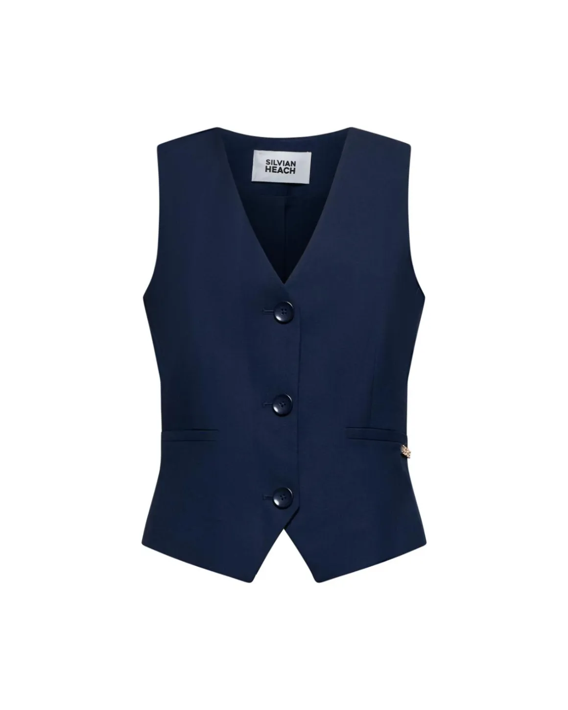 Single-breasted tailored vest