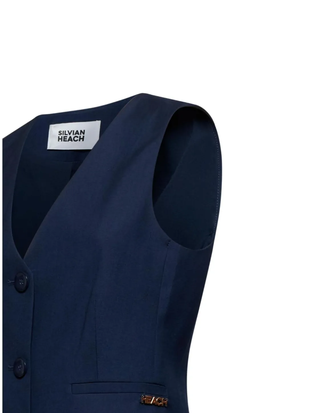 Single-breasted tailored vest