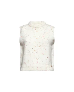 Sleeveless top with contrasting micro details