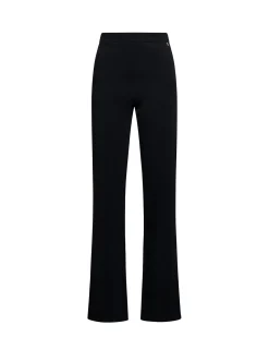 Slim-fit trousers with slightly flared legs