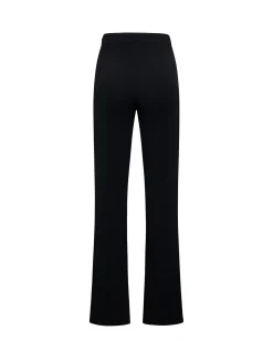 Slim-fit trousers with slightly flared legs