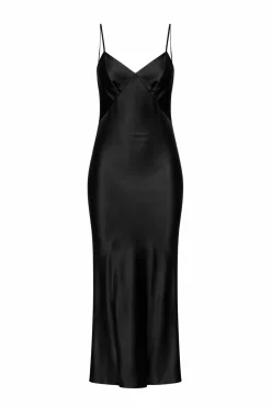 Slip dress with thin straps