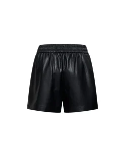 Smooth leather shorts