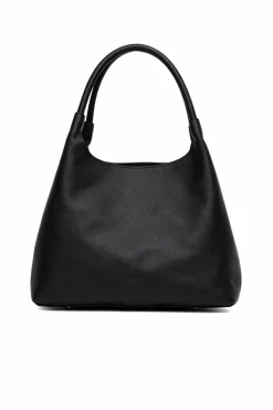 Smooth shoulder bag with ring handle