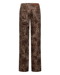 Spotted print trousers