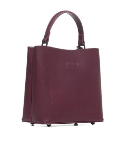 Square saffiano effect shopper