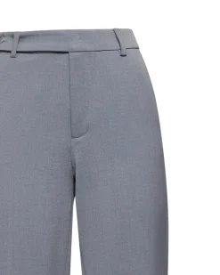 Straight trousers with pleats