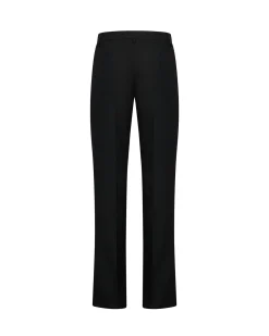 Straight trousers with regular waist