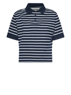 Striped polo shirt with essential and refined design