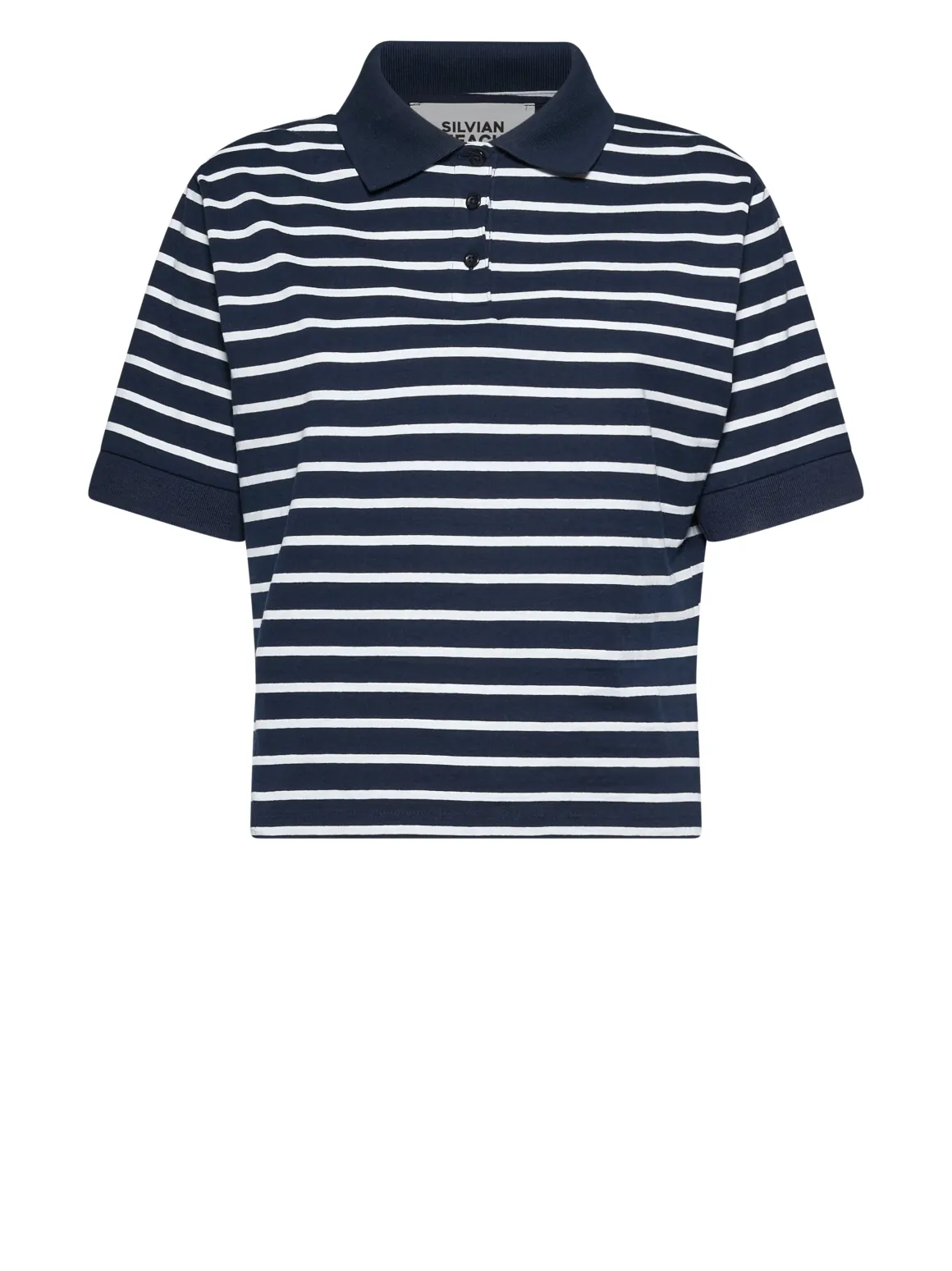 Striped polo shirt with essential and refined design