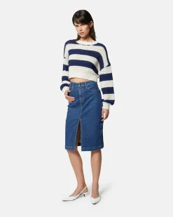 Striped sweater with long sleeves