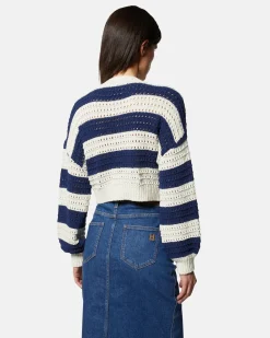 Striped sweater with long sleeves