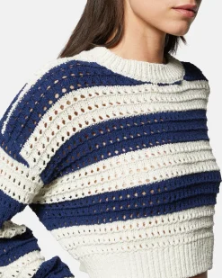 Striped sweater with long sleeves