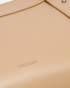 Structured handbag with metal details