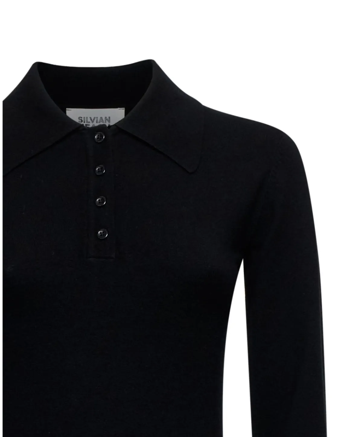 Sweater with collar and buttons