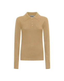 Sweater with collar and buttons