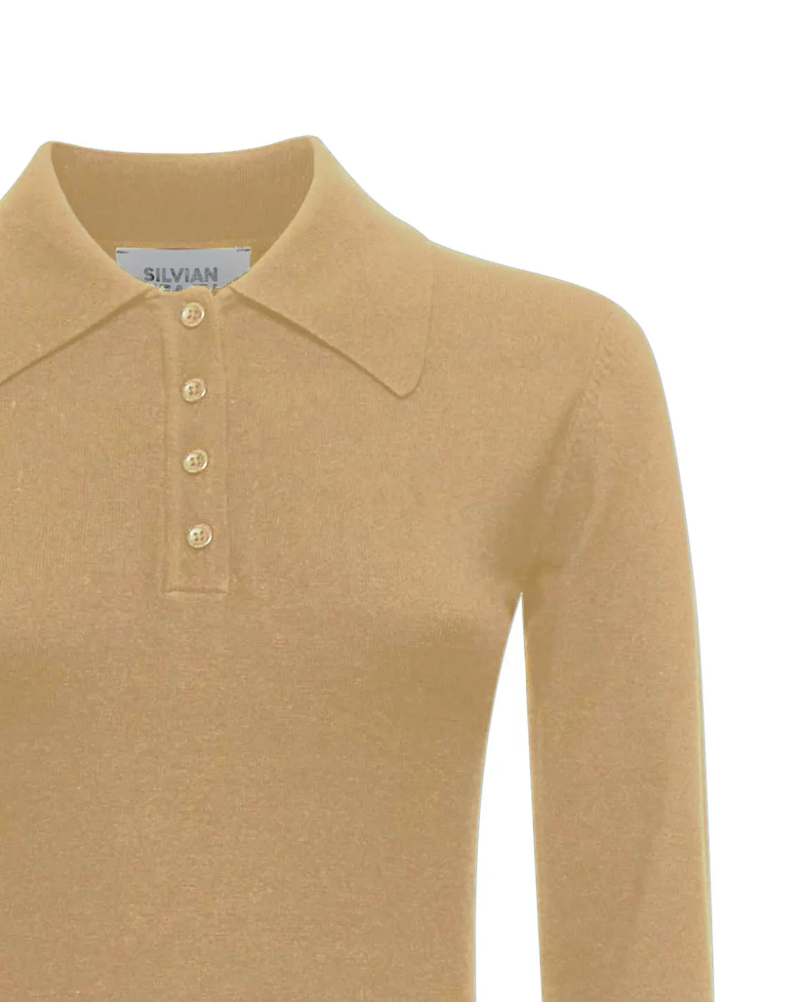 Sweater with collar and buttons