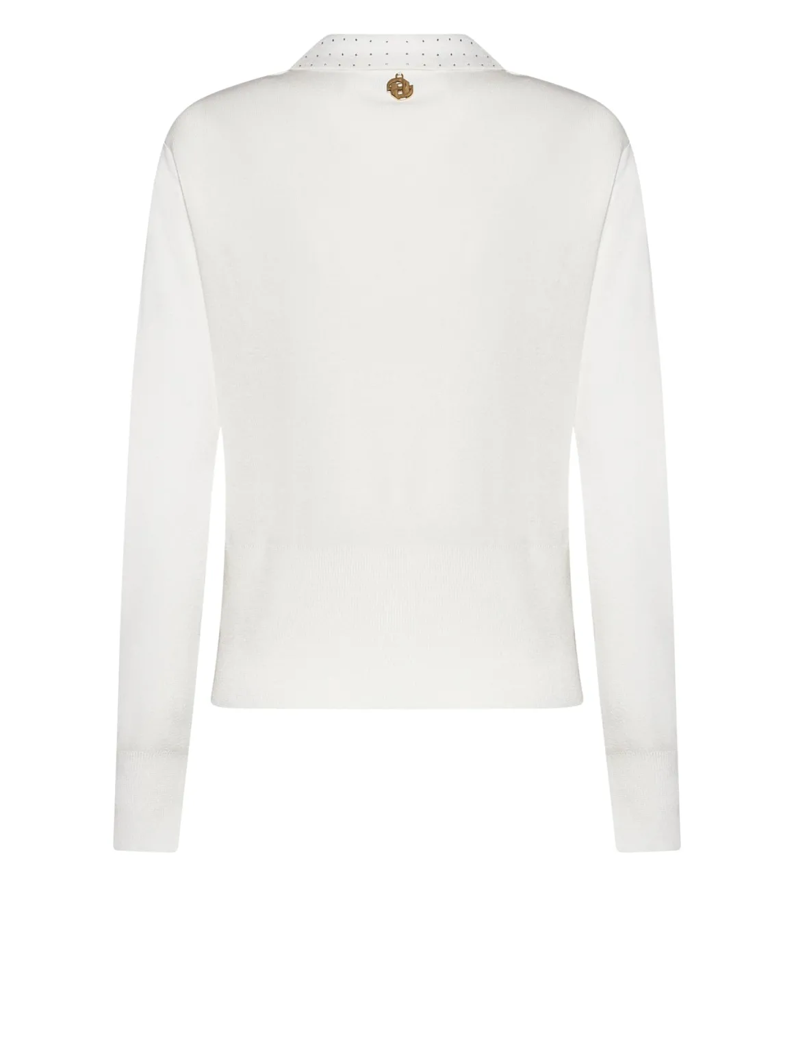 Sweater with collar and decorative details