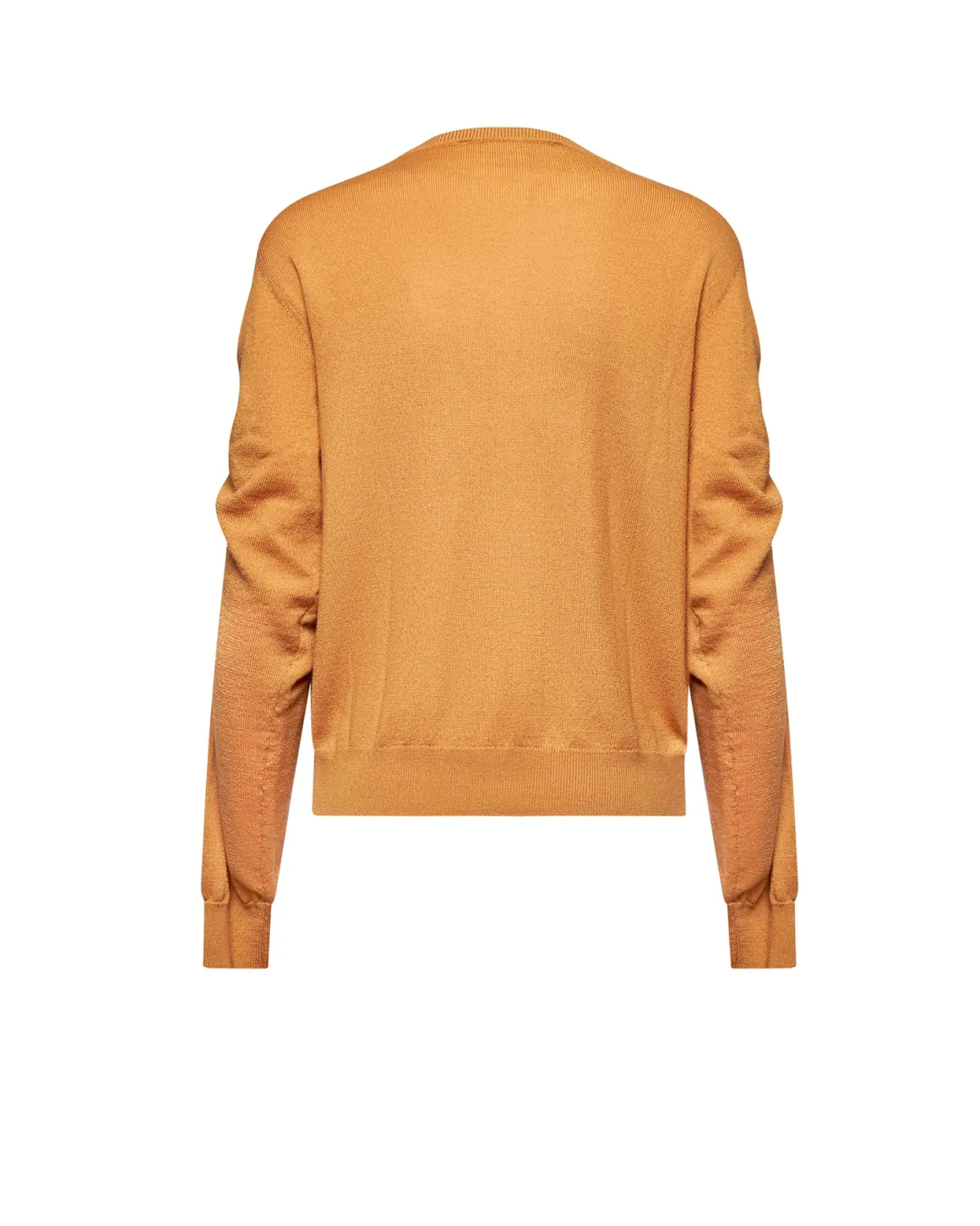 Sweater with lettering detail and gathers