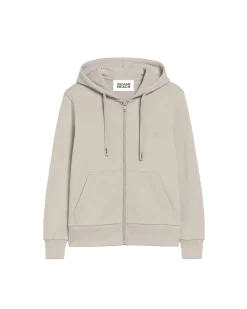 Sweatshirt with hood and zip closure