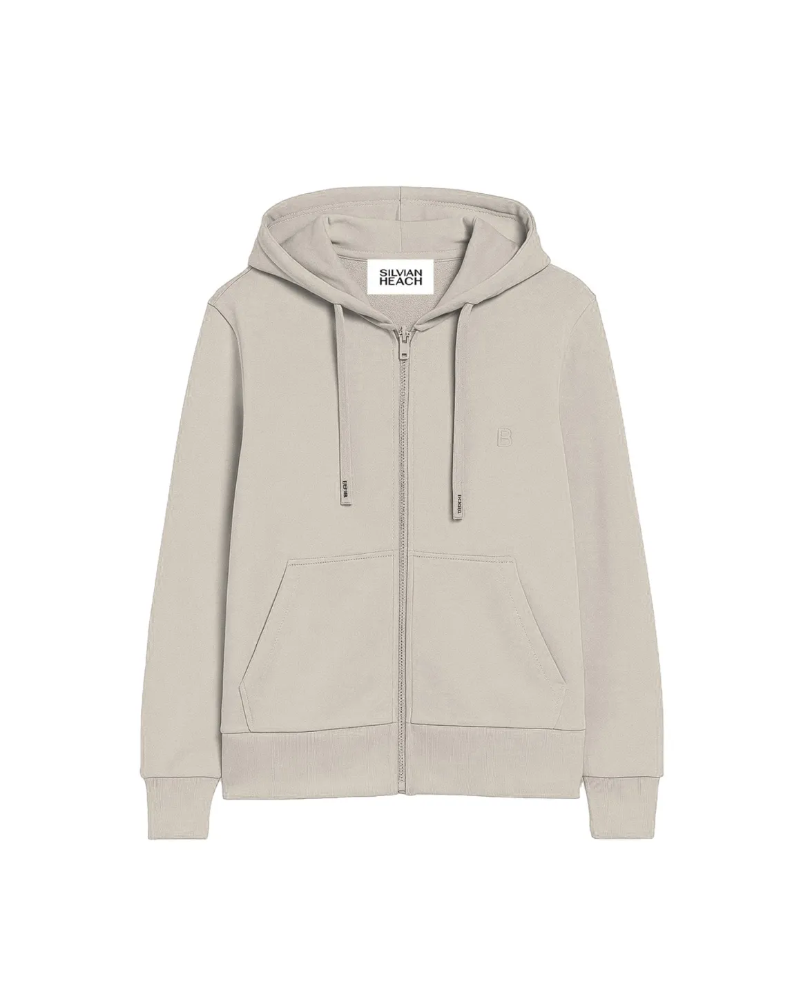Sweatshirt with hood and zip closure